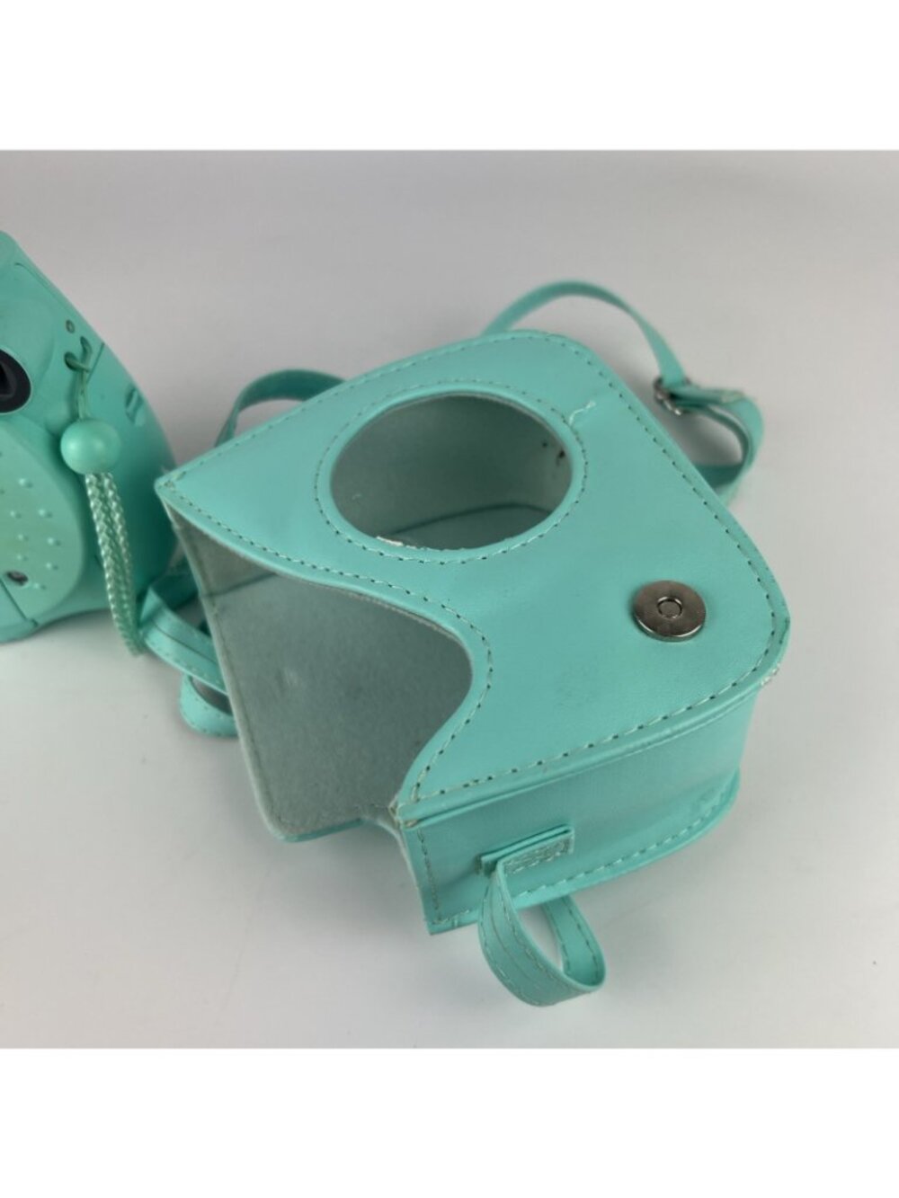 Fujifilm Instax Mini 7S Instant Camera Teal w/ Case Untested - Picture 4 of 5